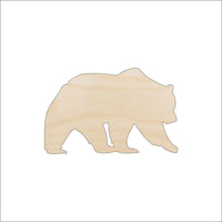 Bear Wood Craft Shape – Laser Cut Baltic Birch Unfinished DIY Wood Art Supplies BER47 - The Wood Shape Store
