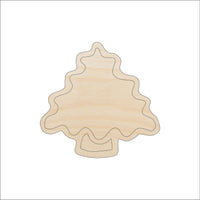 Tree Wood Craft Shape - Laser Cut Baltic Birch Unfinished DIY Wood Art Supplies XMS106 - The Wood Shape Store
