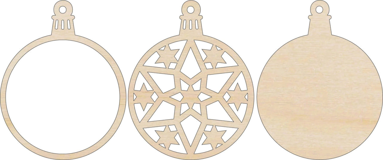 Star 3D Laser Cut Ornament – Baltic Birch Wood Craft Supplies | DIY Wood Ornament Kit DS7 - The Wood Shape Store