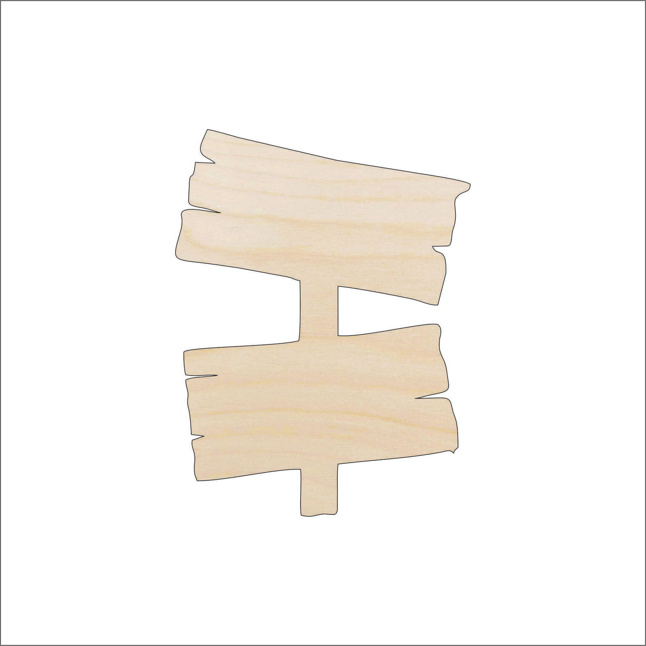 Sign Wood Craft Shape - Laser Cut Baltic Birch Unfinished DIY Wood Art Supplies SGN37 - The Wood Shape Store