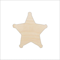 Star Wood Craft Shape - Laser Cut Baltic Birch Unfinished DIY Wood Art Supplies SKY69 - The Wood Shape Store