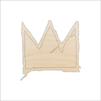 Crown Wood Craft Shape - Laser Cut Baltic Birch Unfinished DIY Wood Art Supplies CLT88 - The Wood Shape Store