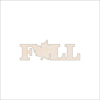 Fall Wood Craft Shape - Laser Cut Baltic Birch Unfinished DIY Wood Art Supplies WRD6 - The Wood Shape Store