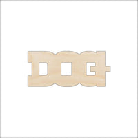Dog Wood Craft Shape - Laser Cut Baltic Birch Unfinished DIY Wood Art Supplies DOG20 - The Wood Shape Store