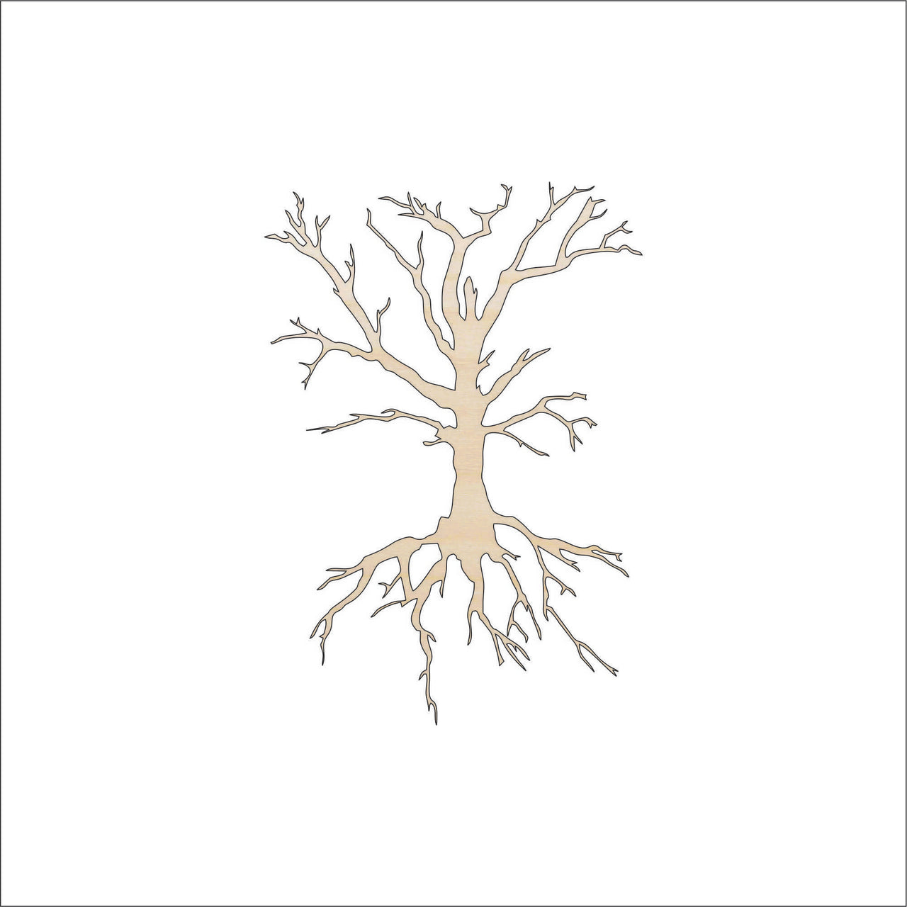 Tree Wood Craft Shape - Laser Cut Baltic Birch Unfinished DIY Wood Art Supplies TRE10 - The Wood Shape Store