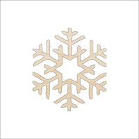 Snowflake Wood Craft Shape - Laser Cut Baltic Birch Unfinished DIY Wood Art Supplies SNW71 - The Wood Shape Store