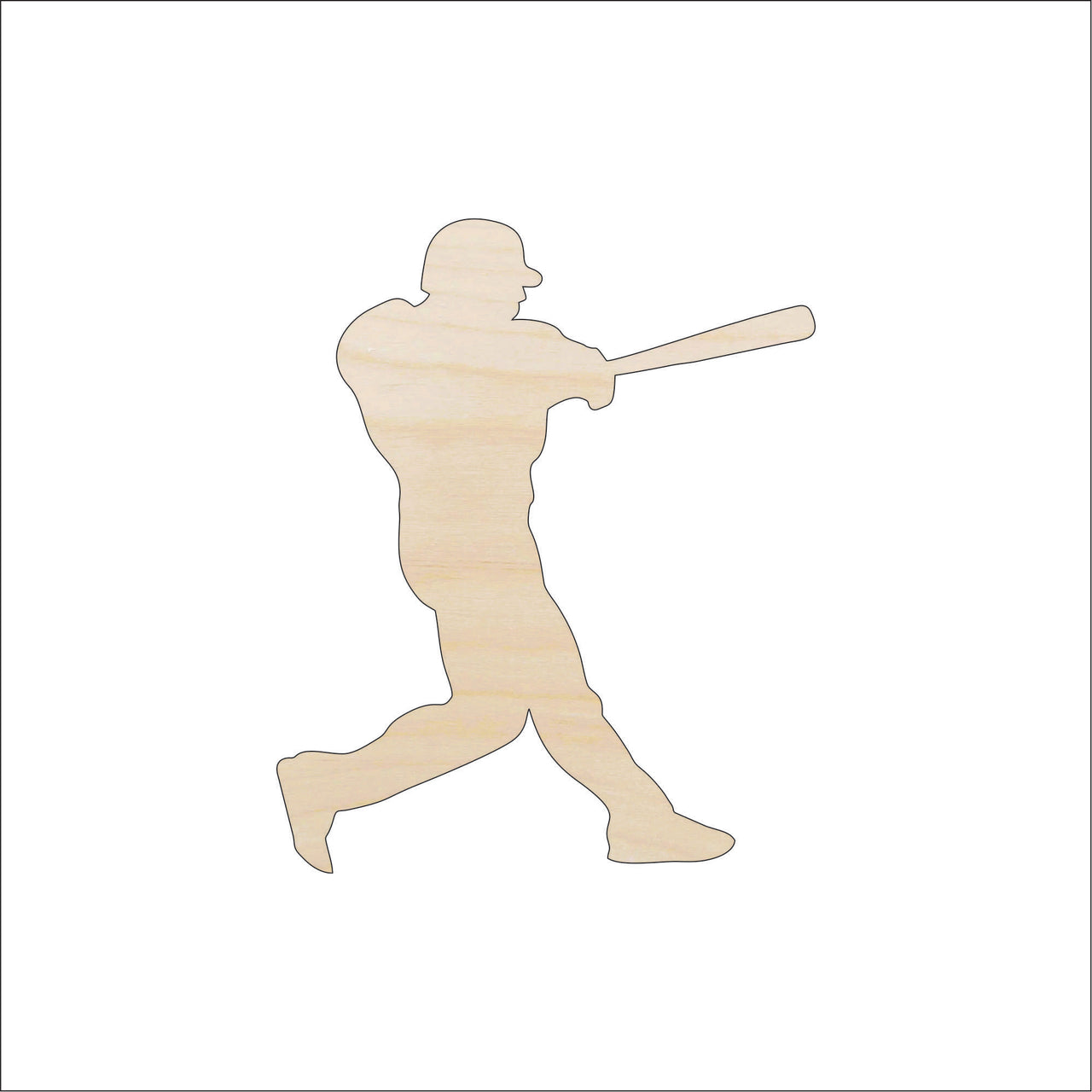 Baseball Wood Craft Shape - Laser Cut Baltic Birch Unfinished DIY Wood Art Supplies SPT662 - The Wood Shape Store