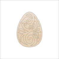 Easter Egg Wood Craft Shape - Laser Cut Baltic Birch Unfinished DIY Wood Art Supplies ESR41 - The Wood Shape Store