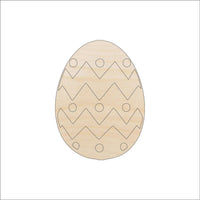 Easter Egg Wood Craft Shape - Laser Cut Baltic Birch Unfinished DIY Wood Art Supplies ESR22 - The Wood Shape Store