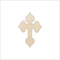 Cross Wood Craft Shape - Laser Cut Baltic Birch Unfinished DIY Wood Art Supplies REL32 - The Wood Shape Store
