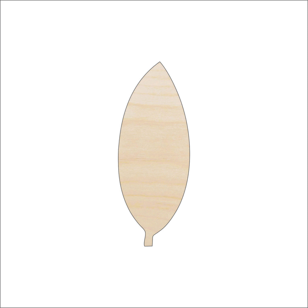 Leaf Wood Craft Shape - Laser Cut Baltic Birch Unfinished DIY Wood Art Supplies LEF25 - The Wood Shape Store