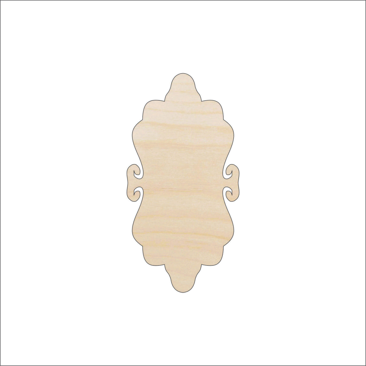 Gift Tag Wood Craft Shape - Laser Cut Baltic Birch Unfinished DIY Wood Art Supplies TAG25 - The Wood Shape Store