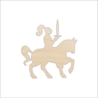 Knight Wood Craft Shape - Laser Cut Baltic Birch Unfinished DIY Wood Art Supplies HRS18 - The Wood Shape Store
