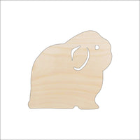 Bunny - Wood Craft Shape - Laser Cut Baltic Birch Unfinished DIY Wood Art Supplies BNY56 - The Wood Shape Store