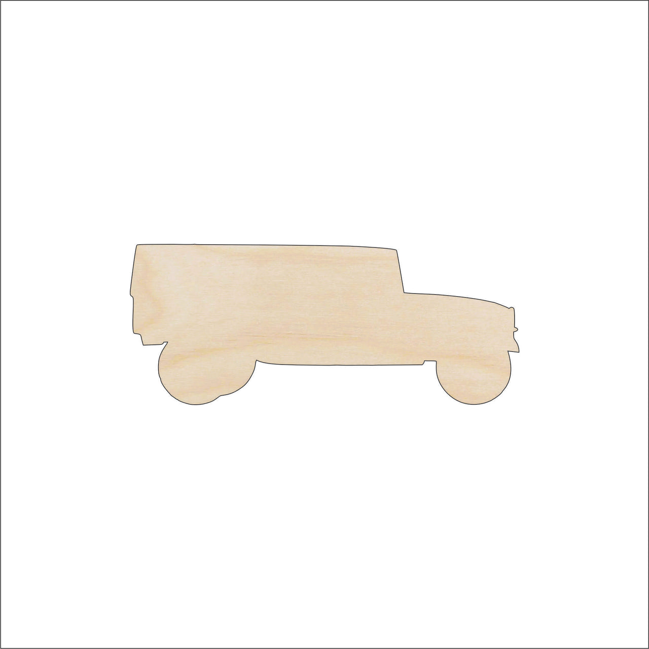 Truck Wood Craft Shape - Laser Cut Baltic Birch Unfinished DIY Wood Art Supplies CAR39 - The Wood Shape Store