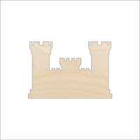 Castle Wood Craft Shape - Laser Cut Baltic Birch Unfinished DIY Wood Art Supplies BLD110 - The Wood Shape Store