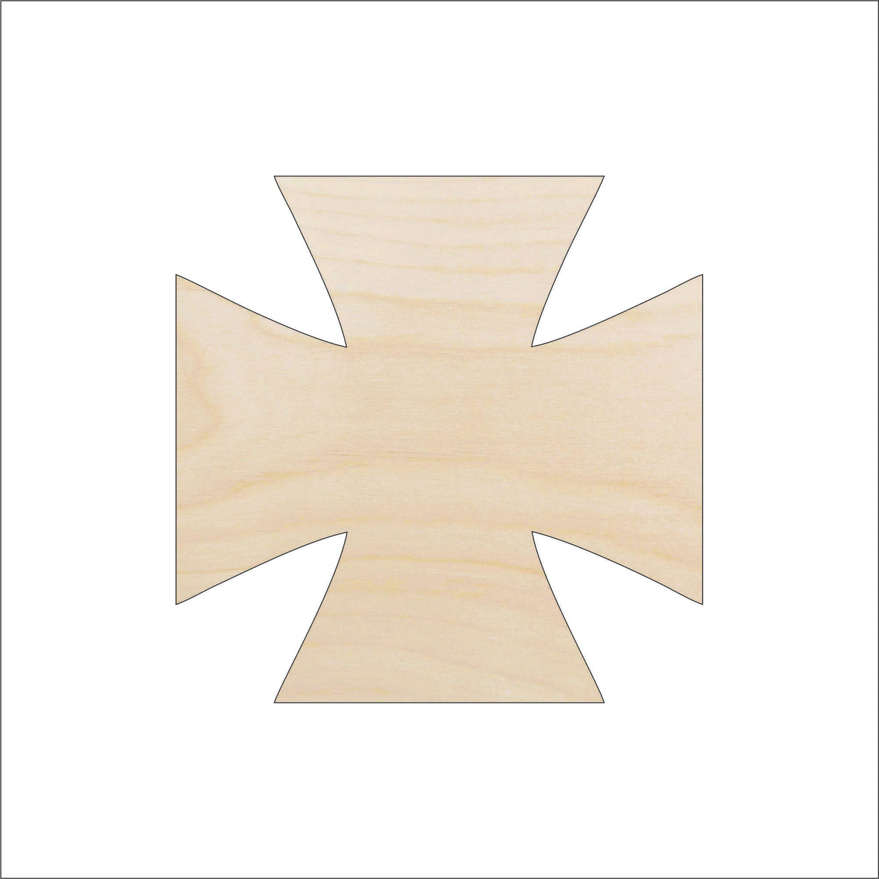 Cross Wood Craft Shape - Laser Cut Baltic Birch Unfinished DIY Wood Art Supplies REL44 - The Wood Shape Store
