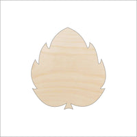 Leaf Wood Craft Shape - Laser Cut Baltic Birch Unfinished DIY Wood Art Supplies LEF19 - The Wood Shape Store