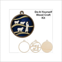 Nativity 3D Laser Cut Ornament – Baltic Birch Wood Craft Supplies | DIY Wood Ornament Kit RE5 - The Wood Shape Store