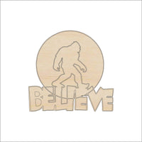 Bigfoot Wood Craft Shape – Laser Cut Baltic Birch Unfinished DIY Art Supplies MYTH159 - The Wood Shape Store