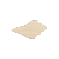 Shell Wood Craft Shape - Laser Cut Baltic Birch Unfinished DIY Wood Art Supplies SEA94 - The Wood Shape Store
