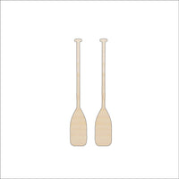 Boat Oars Wood Craft Shape - Laser Cut Baltic Birch Unfinished DIY Wood Art Supplies BOT45 - The Wood Shape Store