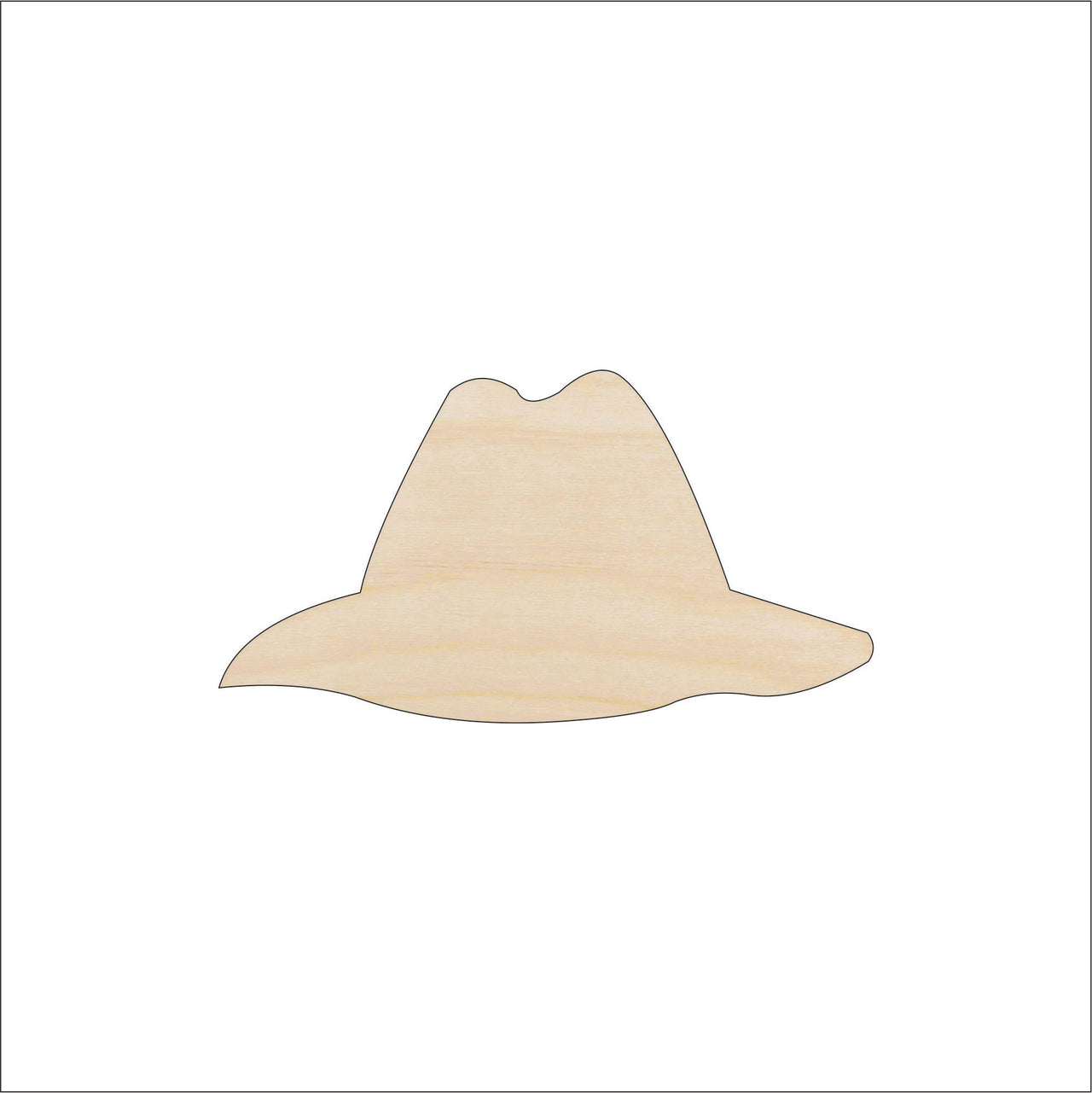 Hat Wood Craft Shape - Laser Cut Baltic Birch Unfinished DIY Wood Art Supplies CLT105 - The Wood Shape Store