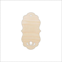 Gift Tag Wood Craft Shape - Laser Cut Baltic Birch Unfinished DIY Wood Art Supplies TAG4 - The Wood Shape Store