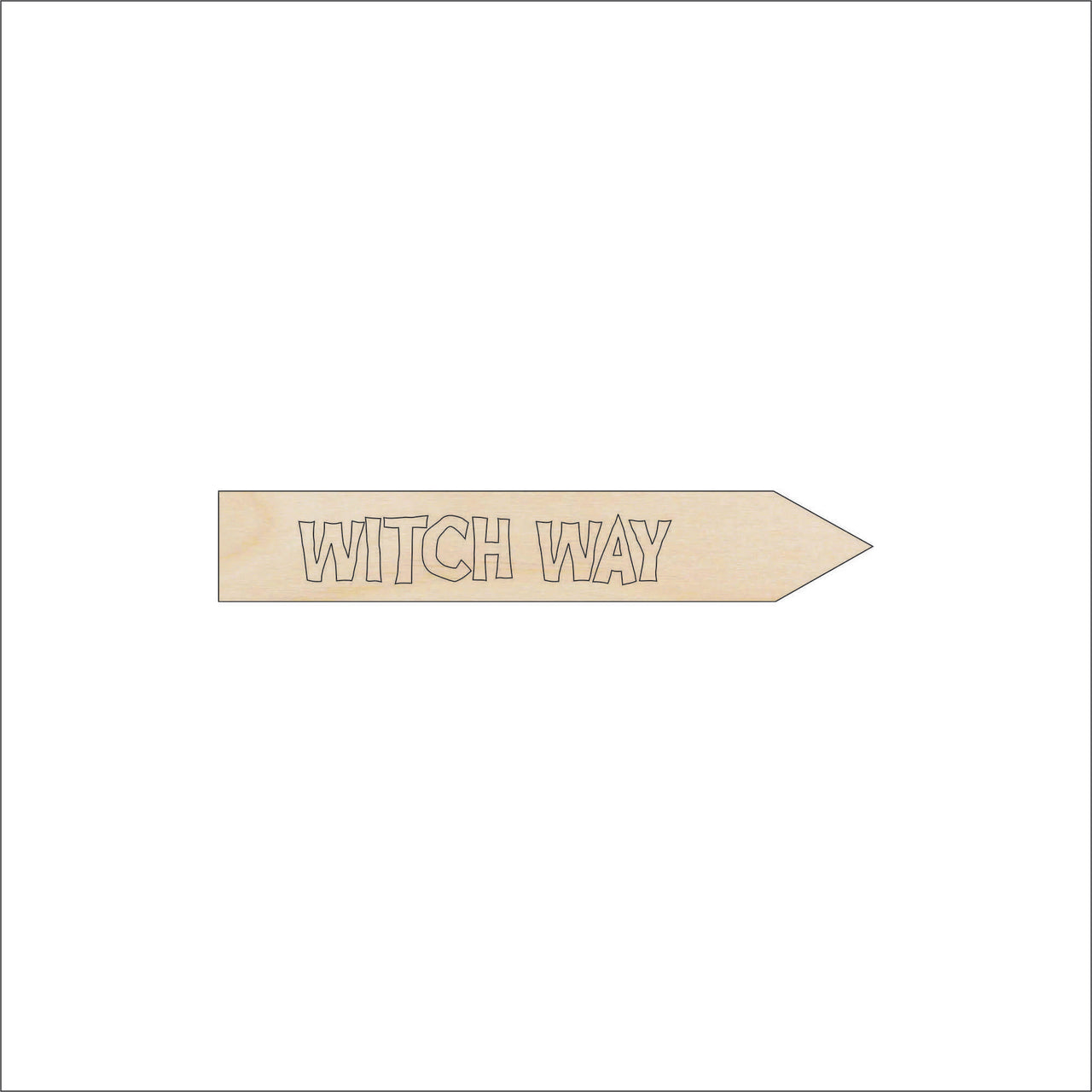 Halloween Wood Craft Shape - Laser Cut Baltic Birch Unfinished DIY Wood Art Supplies FAL207 - The Wood Shape Store