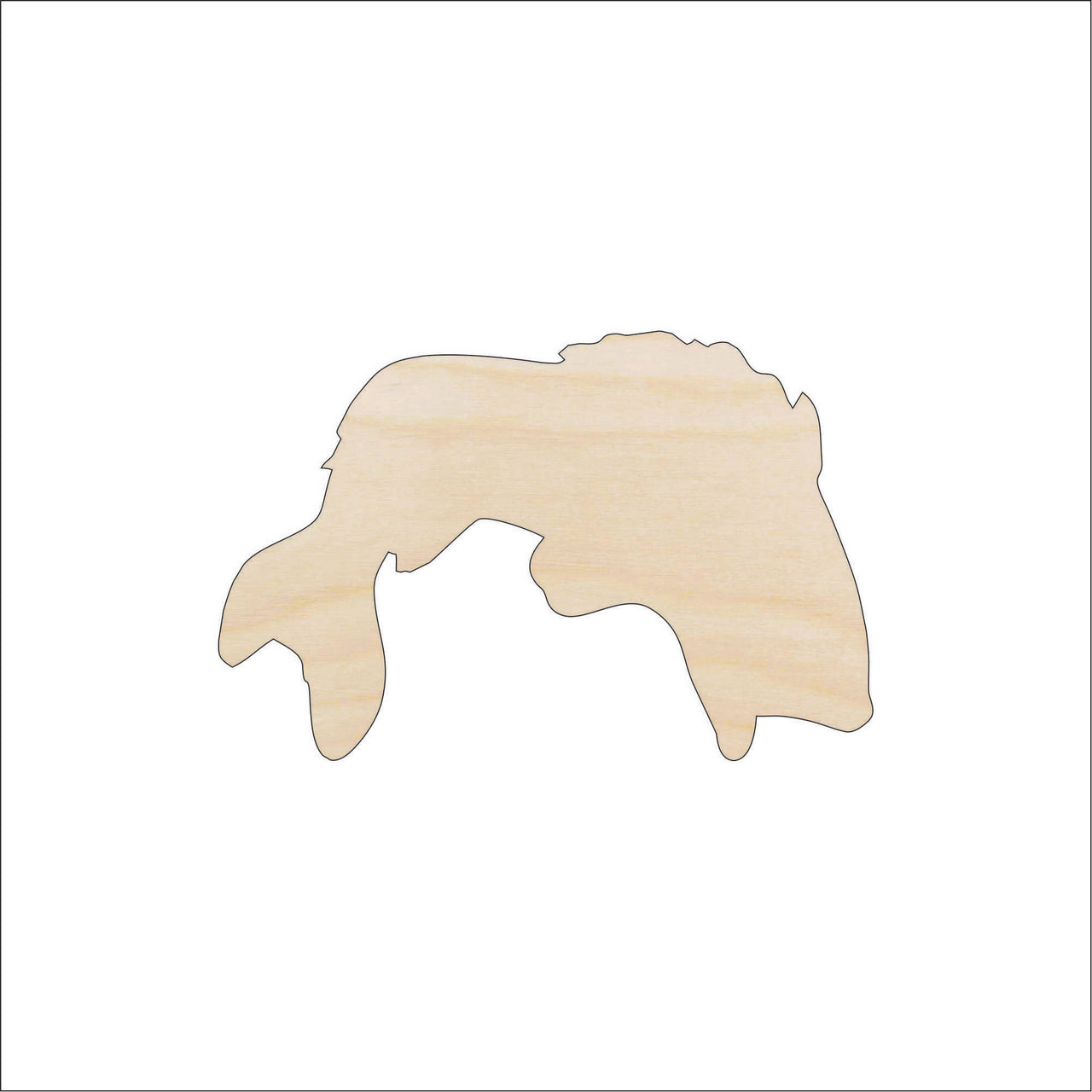 Fish Wood Craft Shape - Laser Cut Baltic Birch Unfinished DIY Wood Art Supplies FSH31 - The Wood Shape Store