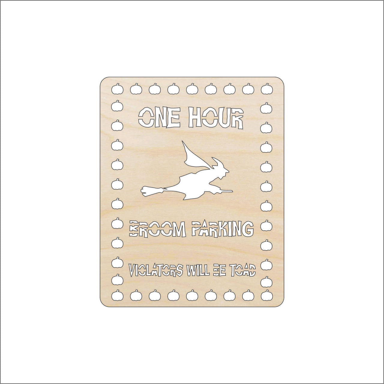 Halloween Wood Craft Shape - Laser Cut Baltic Birch Unfinished DIY Wood Art Supplies FAL218 - The Wood Shape Store