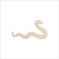Snake Wood Craft Shape - Laser Cut Baltic Birch Unfinished DIY Wood Art Supplies REP31 - The Wood Shape Store