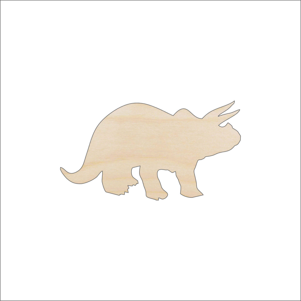 Dinosaur - Wood Craft Shape - Laser Cut Baltic Birch Unfinished DIY Wood Art Supplies DIN26 - The Wood Shape Store