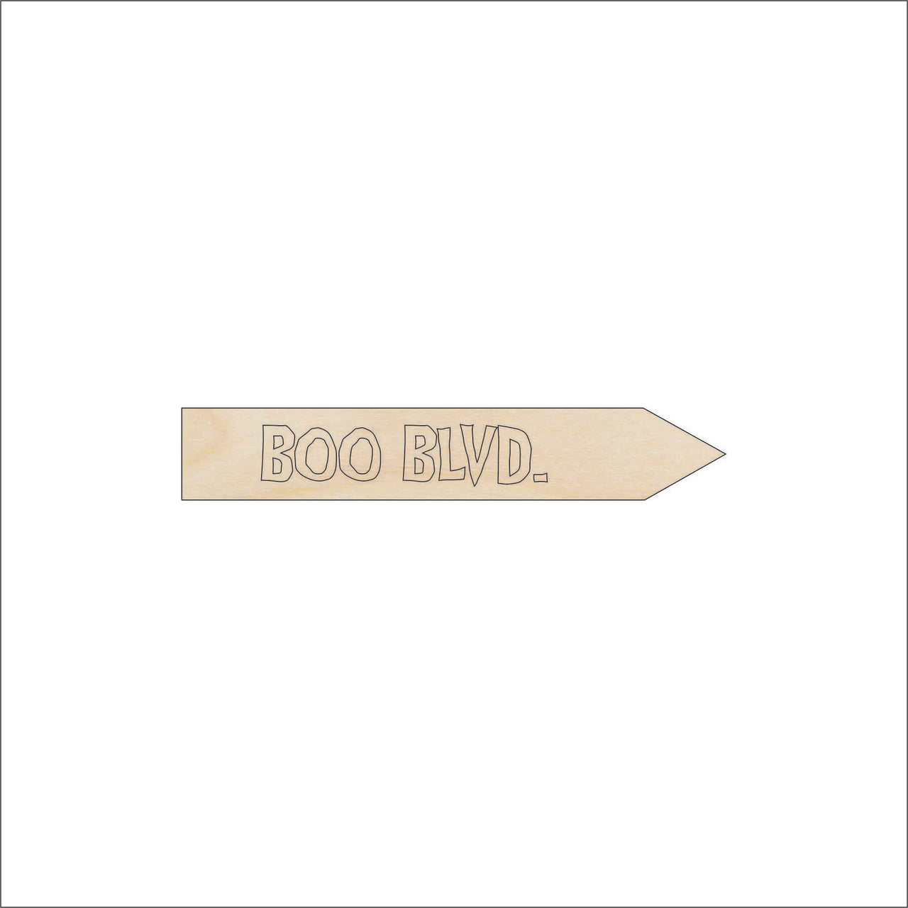 Halloween Wood Craft Shape - Laser Cut Baltic Birch Unfinished DIY Wood Art Supplies FAL210 - The Wood Shape Store