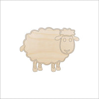 Sheep Wood Craft Shape - Laser Cut Baltic Birch Unfinished DIY Wood Art Supplies SHP24 - The Wood Shape Store