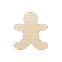 Gingerbread Wood Craft Shape - Laser Cut Baltic Birch Unfinished DIY Wood Art Supplies XMS79 - The Wood Shape Store
