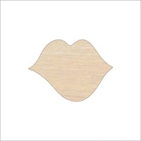 Lips Wood Craft Shape - Laser Cut Baltic Birch Unfinished DIY Wood Art Supplies PPL98 - The Wood Shape Store