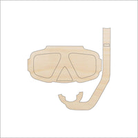 Snorkel Wood Craft Shape - Laser Cut Baltic Birch Unfinished DIY Wood Art Supplies SPT349 - The Wood Shape Store