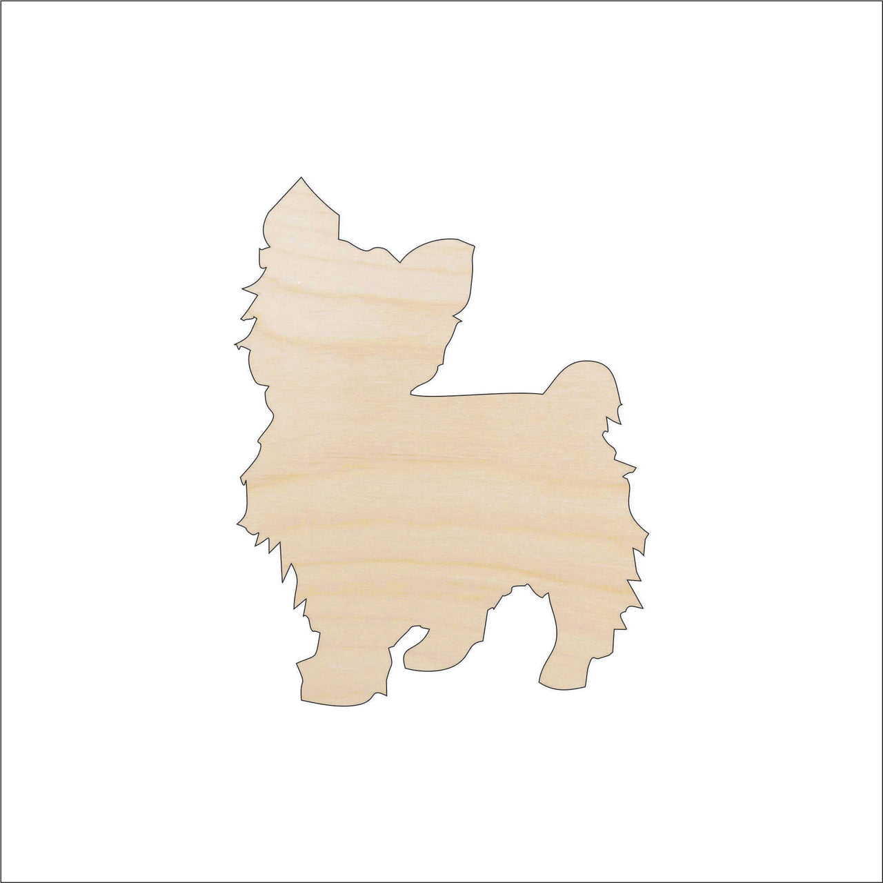 Dog Wood Craft Shape - Laser Cut Baltic Birch Unfinished DIY Wood Art Supplies DOG120 - The Wood Shape Store