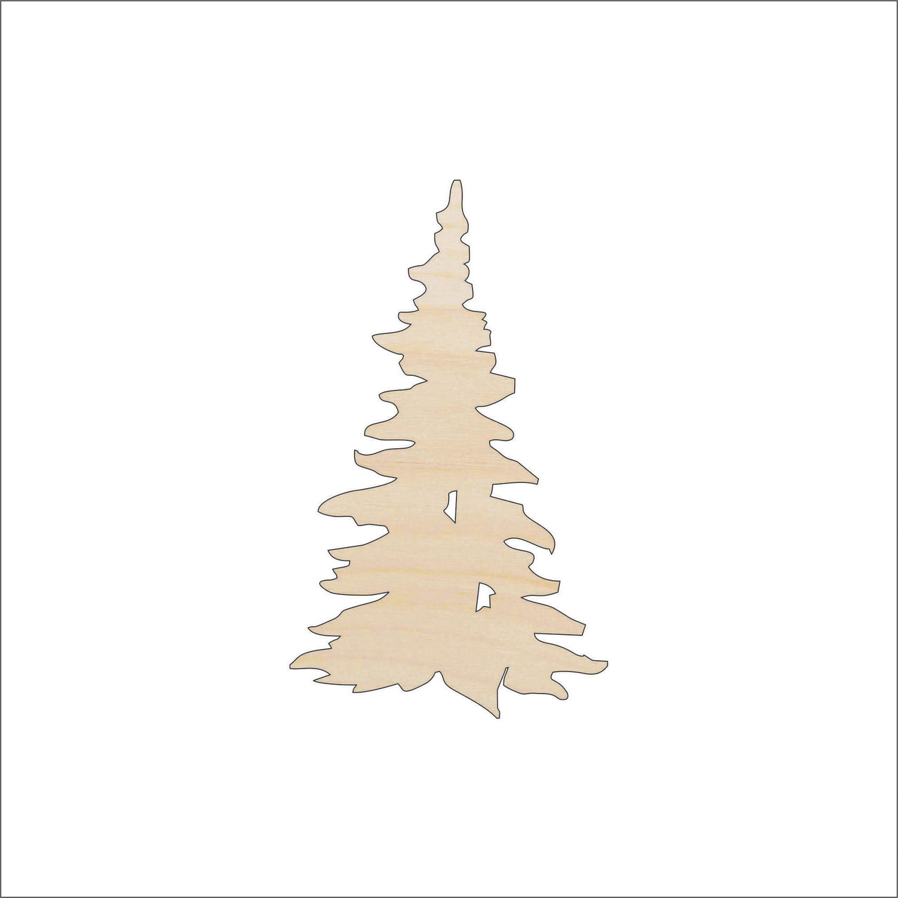 Tree Wood Craft Shape - Laser Cut Baltic Birch Unfinished DIY Wood Art Supplies TRE26 - The Wood Shape Store