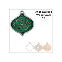 3D Laser Cut Ornament – Baltic Birch Wood Craft Supplies | DIY Wood Ornament Kit DS5 - The Wood Shape Store