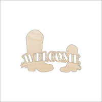 Cowboy Wood Craft Shape - Laser Cut Baltic Birch Unfinished DIY Wood Art Supplies SGN52 - The Wood Shape Store
