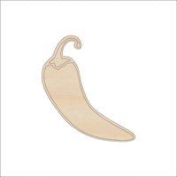 Pepper Wood Craft Shape - Laser Cut Baltic Birch Unfinished DIY Wood Art Supplies FOD229 - The Wood Shape Store