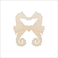 Seahorse Wood Craft Shape - Laser Cut Baltic Birch Unfinished DIY Wood Art Supplies SEA37 - The Wood Shape Store