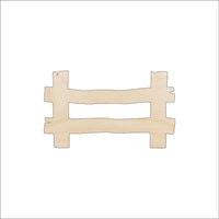 Fence Wood Craft Shape - Laser Cut Baltic Birch Unfinished DIY Wood Art Supplies BLD70 - The Wood Shape Store