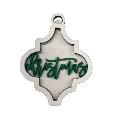 Christmas 3D Laser Cut Ornament – Baltic Birch Wood Craft Supplies | DIY Wood Ornament Kit XM33 - The Wood Shape Store