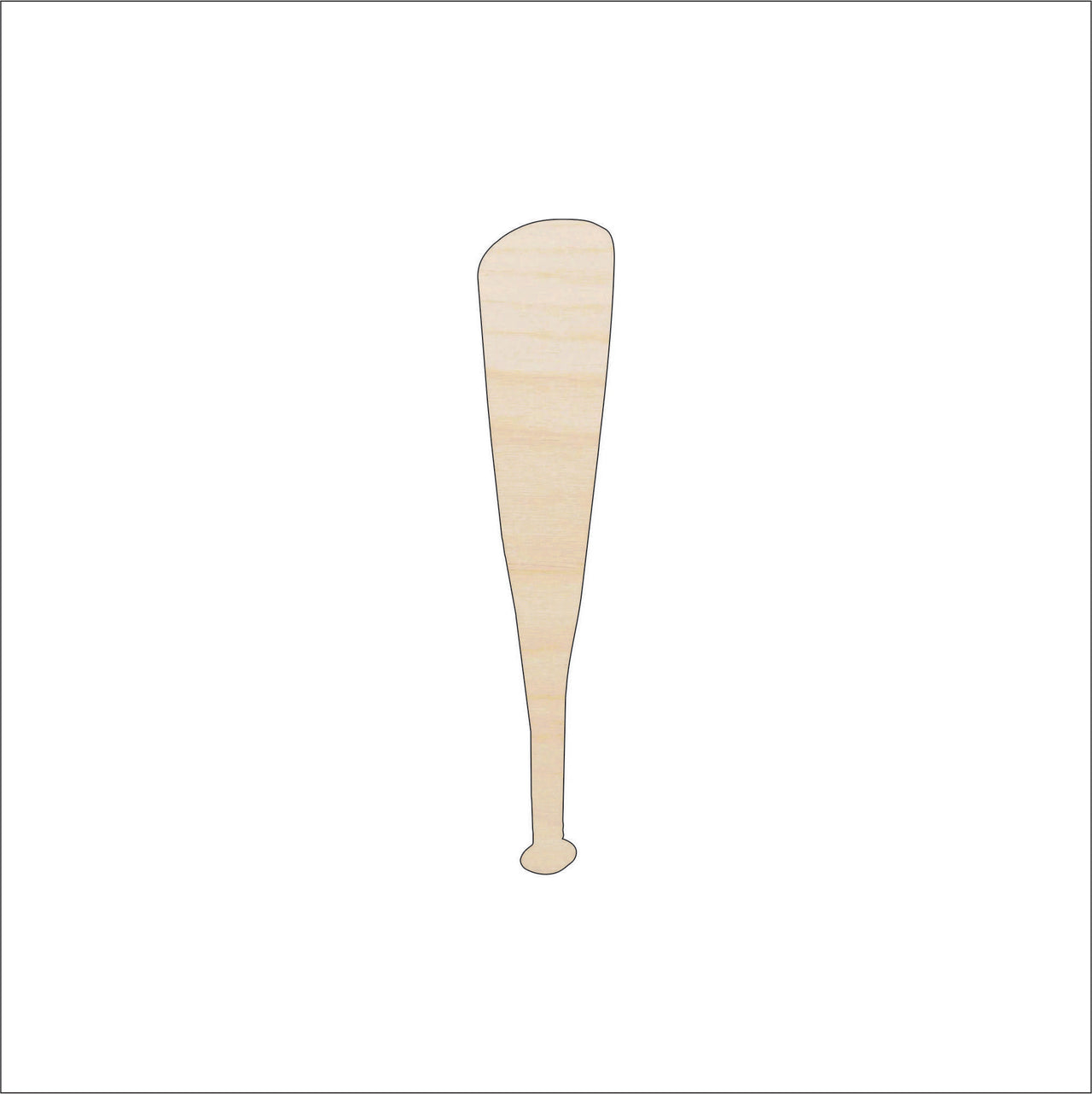 Baseball Bat Wood Craft Shape – Laser Cut Baltic Birch Unfinished DIY Wood Art Supplies - The Wood Shape Store