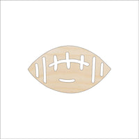 Football Wood Craft Shape - Laser Cut Baltic Birch Unfinished DIY Wood Art Supplies SPT670 - The Wood Shape Store