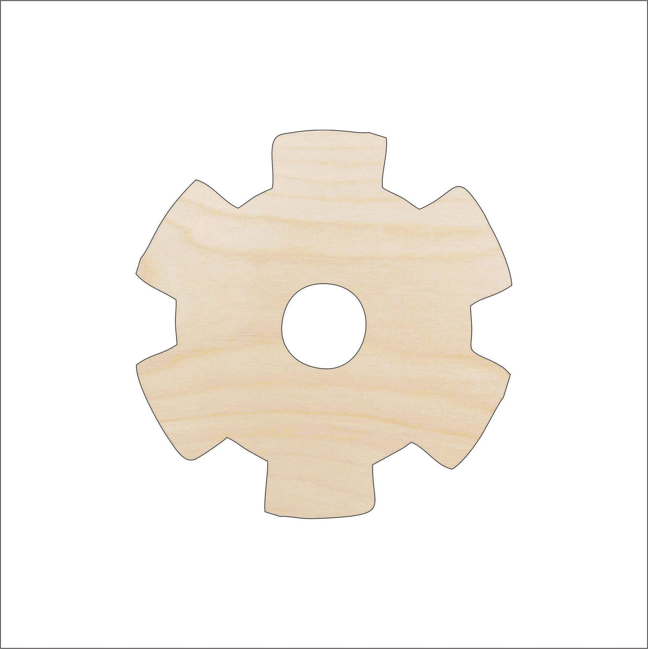 Car Gear Wood Craft Shape - Laser Cut Baltic Birch Unfinished DIY Wood Art Supplies CAR91 - The Wood Shape Store