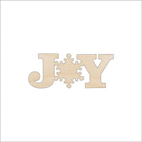 Joy Wood Craft Shape - Laser Cut Baltic Birch Unfinished DIY Wood Art Supplies XMS47 - The Wood Shape Store